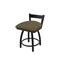 Holland Bar Stool Co 18" Low Back Swivel Vanity Stool, Black Wrinkle, Graph Cork Seat 82118BW017 - alternate 1